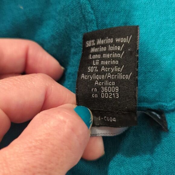 XL WOOL blend Calvin Klein pullover hooded sweatshirt lightweight - Picture 5 of 5